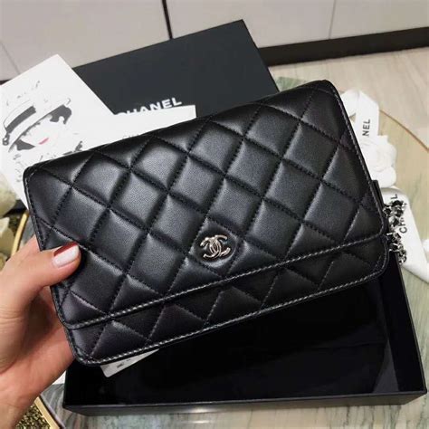 black chanel wallet